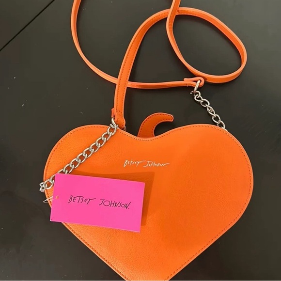 Betsey Johnson Orange Pumpkin Crossbody Bag - Picture 7 of 8